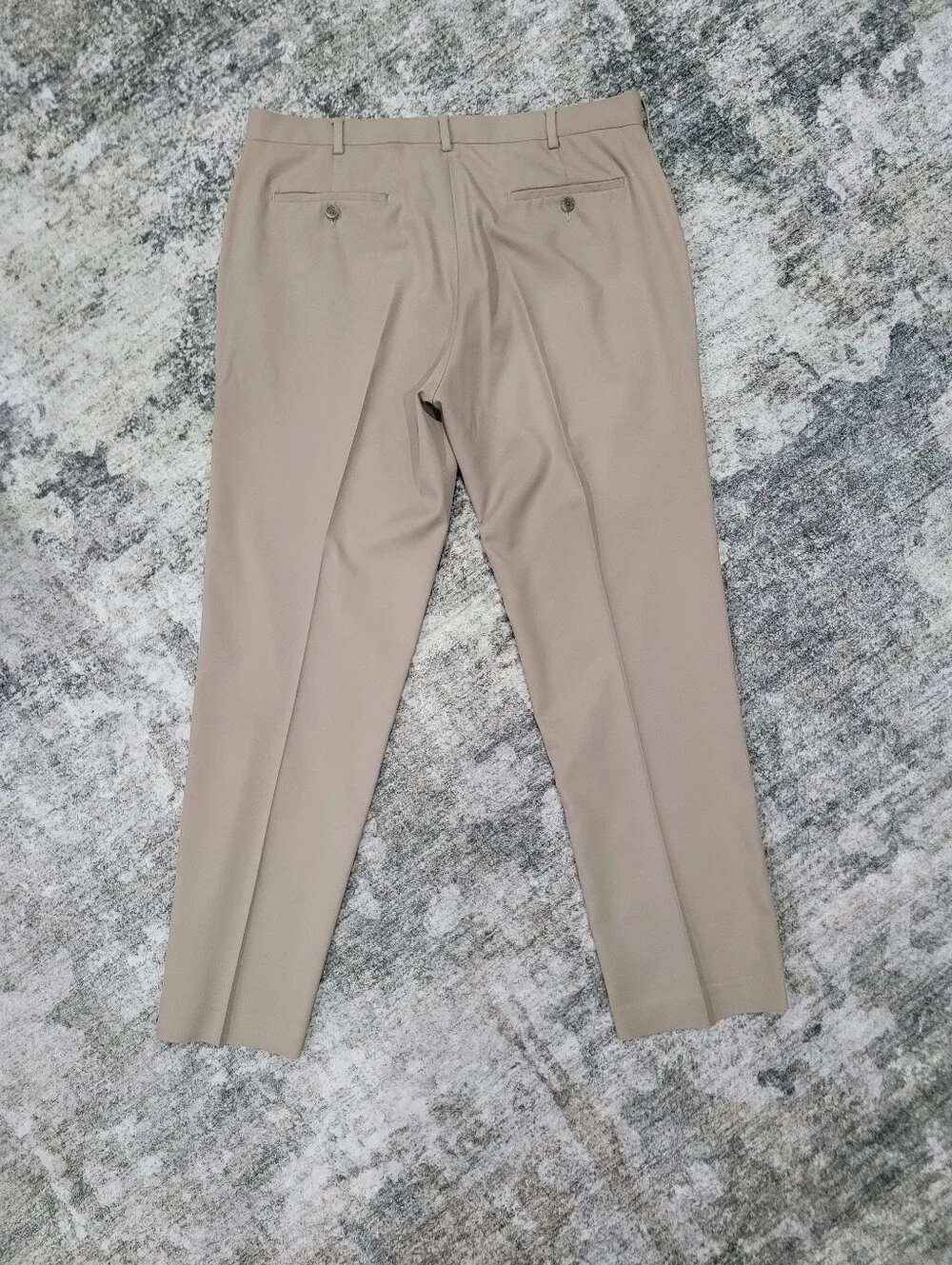 Men's Dress Pants - Beige Straight Leg